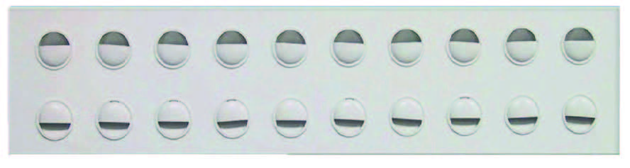 DIFFUSORE LINEARE AD UGELLO CON PANNELLO RETTANGOLARE - DUL